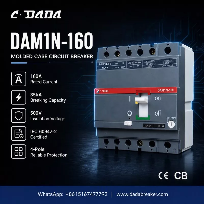 Bảo vệ chính xác cho mạng công nghiệp: C·DADA DAM1N-160 MCCB